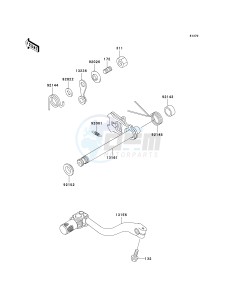 KX 125 L (L4) drawing GEAR CHANGE MECHANISM