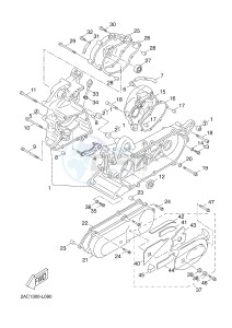 YN50F OVETTO 4 (2ACE) drawing CRANKCASE