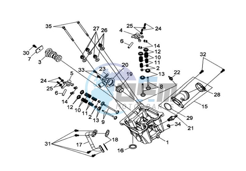 CYLINDER HEAD CPL   / THERMOSTAT