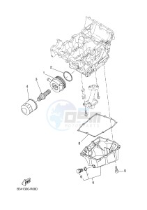 MTM690-U MTM-690-U XSR700 (B342 B342) drawing OIL CLEANER