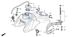 TRX90EX SPORTRAX90 drawing FUEL TANK (TRX906/EX7)