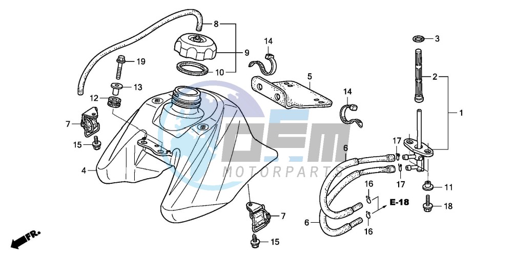 FUEL TANK (TRX906/EX7)