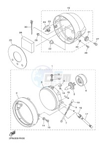 XJR1300C XJR 1300 (2PN4) drawing HEADLIGHT