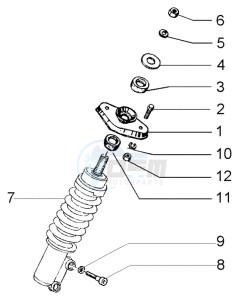 PX 150 E U.S.A. drawing Front damper