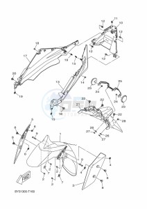 CZD300-A XMAX 300 (BY37) drawing FENDER