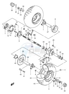 LT50 (P1) drawing REAR WHEEL (MODEL L)