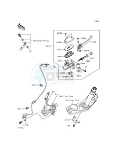 VERSYS_650_ABS KLE650FFF XX (EU ME A(FRICA) drawing Front Master Cylinder