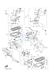 XVS1300A MIDNIGHT STAR (12C7) drawing STAND & FOOTREST