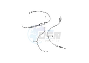 XR6 E - 50 cc drawing CONTROL CABLES