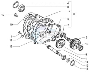 X8 125 PM36200-PM36300 drawing Rear wheel shaft