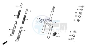 SH50 SH FIFTY drawing FRONT FORK