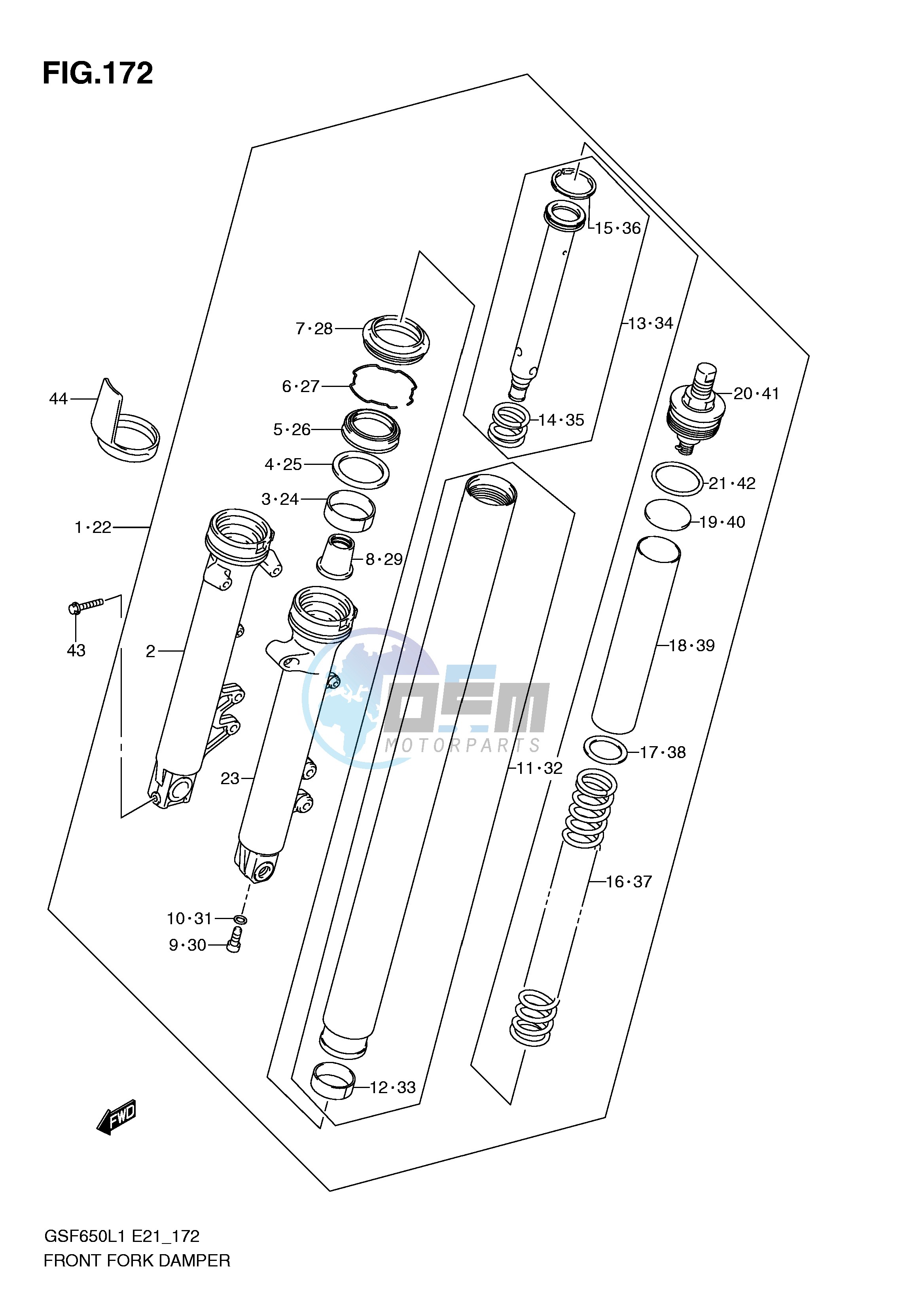 FRONT FORK DAMPER (GSF650SL1 E21)