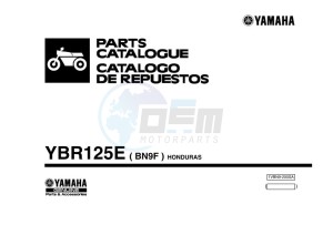 YBR125E YBR125 (BN9F) drawing Infopage-1