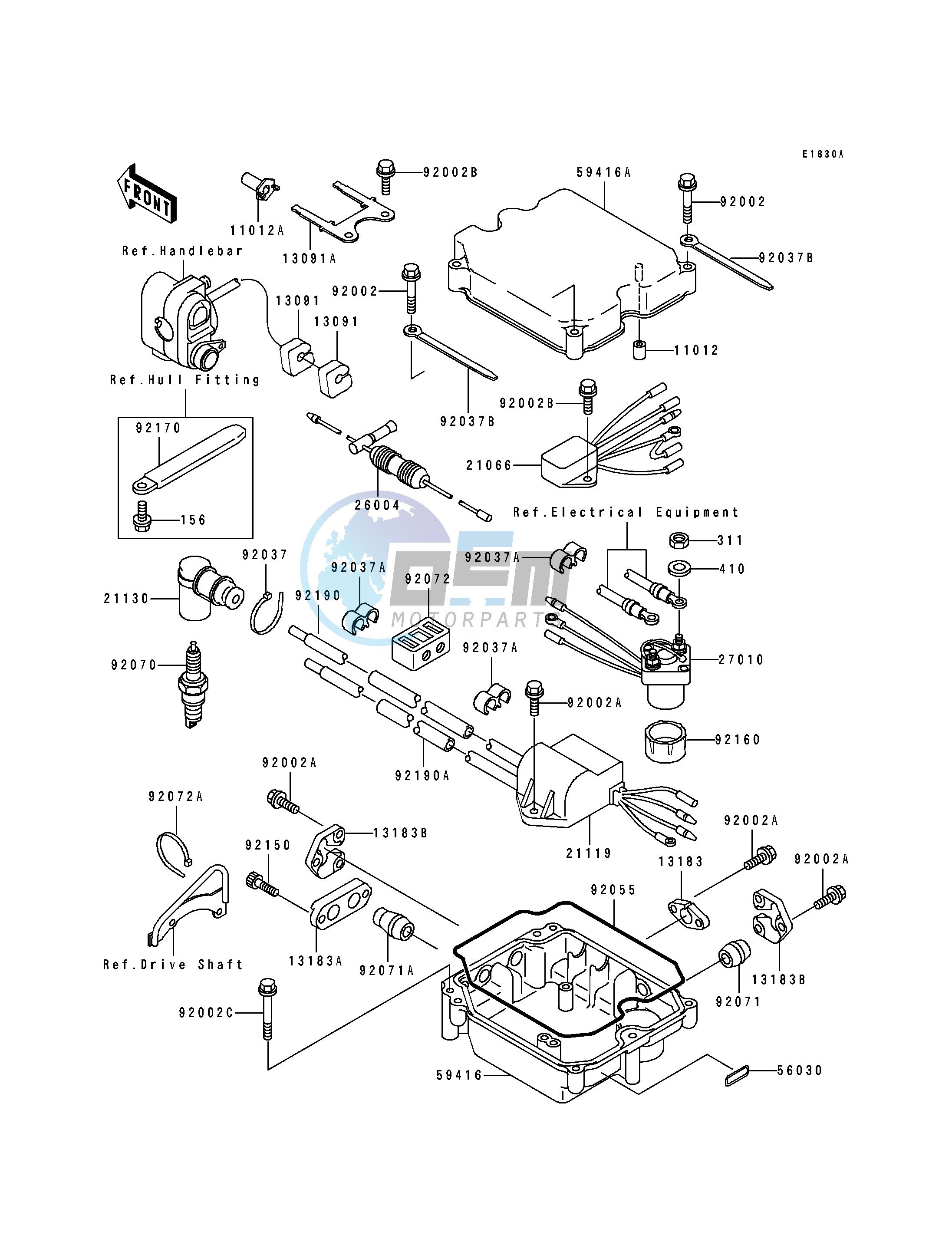 IGNITION SYSTEM-- JF650-B7- -