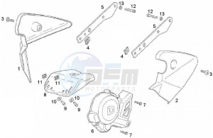 GPR - 50 cc VTHRF1A1A Euro 2 2T LC drawing Fairings (Positions)