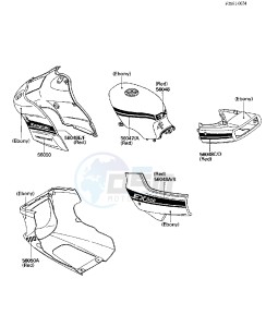 EX 500 A [EX500] (A1-A3) [EX500] drawing DECALS-- WHITE- --- EX500-A2- -