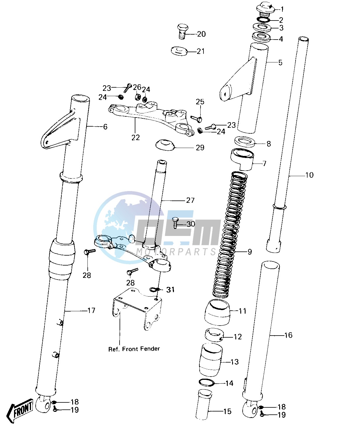 FRONT FORK -- KE100-A5_A6_A7_A8- -