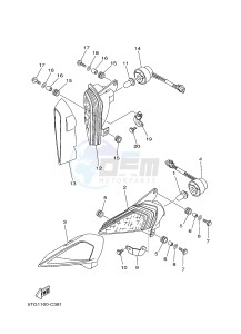 YFZ450 YFZ450B (1PD2 1PD3 1PD1) drawing HEADLIGHT