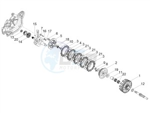 RS 125 RS 4T E4 ABS (EMEA) drawing Clutch