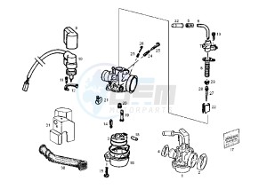 ATLANTIS O2 BULLET - 50 cc drawing CARBURETOR