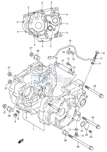 DR350 (E1) drawing CRANKCASE