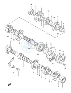 XF650 (E2) drawing TRANSMISSION