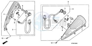 SH300A9 F / ABS CMF TBX drawing FRONT WINKER