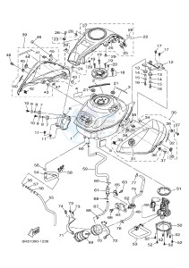 YZF-R3 YZF-R3A 321 R3 (BR51 BR52) drawing FUEL TANK