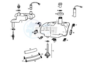 Diesis 100 drawing Fuel and oil tank