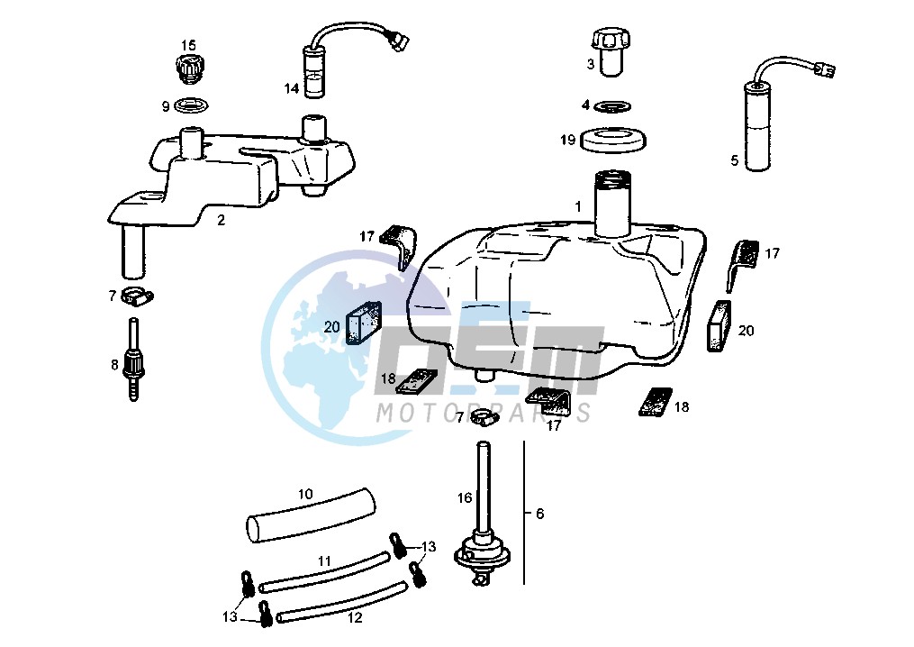 Fuel and oil tank