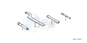 CRF450XD CRF450X Europe Direct - (ED) drawing TOOLS