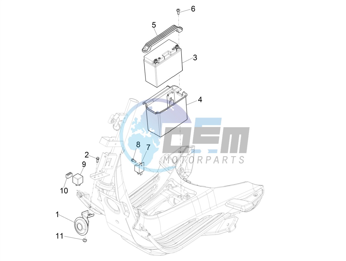 Remote control switches - Battery - Horn