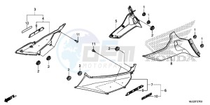 GL1800BF F6B Bagger - GL1800BF UK - (E) drawing SIDE COVER