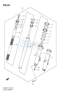 DL650 (E2) V-Strom drawing FRONT DAMPER