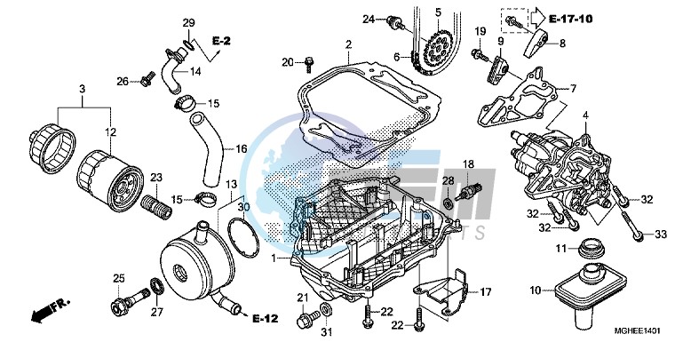 OIL PUMP (VFR1200XD/XDA/XDL/XDS)