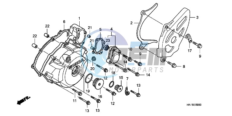 LEFT CRANKCASE COVER