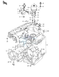 KZ 1000 D [Z1R] (D1) [Z1R] drawing CRANKCASE_BREATHER COVER -- 78 D1- -