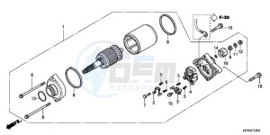 CB650FG CB650F 6ED - (6ED) drawing STARTING MOTOR