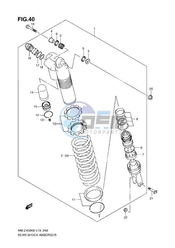 REAR SHOCK (K8-K9)