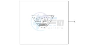 CBR1000RAA Europe Direct - (ED / ABS) drawing EPSO STICKER FIREBLADE WS