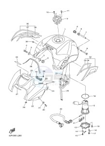 FZ8-SA FZ8 FAZER (ABS) 800 (1BD2) drawing FUEL TANK