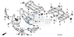 TRX500FEA Australia - (U / EC) drawing CARRIER