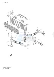 DL 650 V-STROM EU-UK drawing OIL COOLER