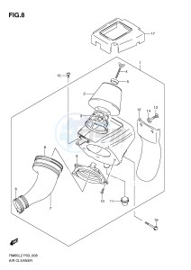 RM85 (P03) drawing AIR CLEANER