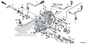 TRX500FM2F TRX500FM U drawing REAR CRANKCASE COVER