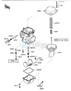 ZX 1000 A [NINJA 1000R] (A1-A2) [NINJA 1000R] drawing CARBURETOR PARTS