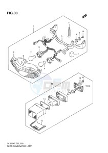 DL650 ABS V-STROM EU-UK drawing REAR COMBINATION LAMP