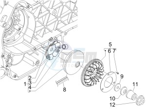 Liberty 150 4t e3 drawing Driving pulley