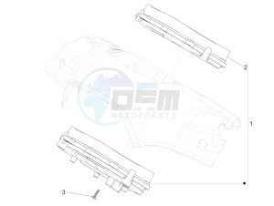 Sprint 50 4T 4V (NAFTA) drawing Meter combination - Cruscotto