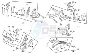 RSV 4 1000 APRC Factory Std SE drawing Foot rests